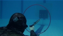 Подводная стрельба в бассейне ЦСК ВМФ